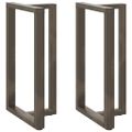 vidaXL Nohy barového stola v tvare T, 2 ks, čierne, 60x35x(100-101) cm, oceľové