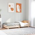 vidaXL Posteľ bez matraca 75x190 cm masívna borovica