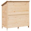 vidaXL Záhradný prístrešok so strechou Prírodná 106,5 x 56 x 113,5 cm