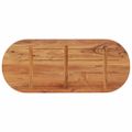 vidaXL Stolová doska 100x40x3,8 cm oválna masívna akácia