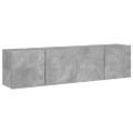 vidaXL TV skrinky nástenné 2 ks betónovo sivé 80x30x41 cm
