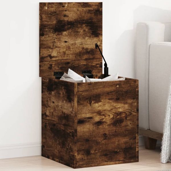 vidaXL Úložný box dymový dub 40x42x46 cm kompozitné drevo