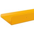 vidaXL Závesná polica 2 ks Horčicová žltá 30 x 9 x 2,5 cm Oceľ