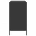 vidaXL Komoda čierna 101,5x39x73,5 cm oceľ valcovaná za studena
