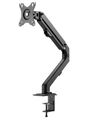 Neomounts FPMA-D650BLACK/Držák displeje/na stůl/17-27"/svorka+průchodka/VESA 100X100/nosn. 7kg/1 displej/černý Držák, VESA, stolní, pro plochý monitor, úhloprícka 17"-27", náklon 135°, otácení 180°, rotace 360°, nosnost 7kg, cerný