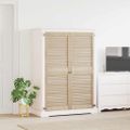 vidaXL Skříňové dvere s dverami 2 ks Prírodná 49,5 x 2,1 x 140,5 cm