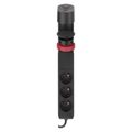 Predĺžovací kábel EMOS P1311PD 1,5m/3 zásuvky/vypínač/uchytenie na stôl/USB/čierny/PVC/1,5mm2