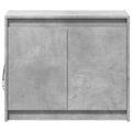 vidaXL Komoda s LED betónová sivá 72x34x61 cm kompozitné drevo
