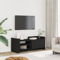 vidaXL TV skrinka čierna 100x35x40 cm spracované drevo