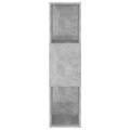 vidaXL Knižnica deliaca stena betónovosivá 60x24x94 cm drevotrieska
