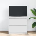 TV Skrinka vidaXL Biela 60x35x54 cm Drevo