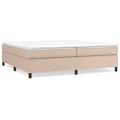 vidaXL Boxspring posteľ s matracom kapučínová 200x200 cm umelá koža