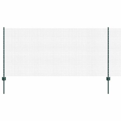 vidaXL Zváraný drôtový plot s podperou 100 x 1 m PVC potiahnutá oceľ