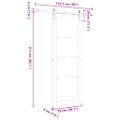 vidaXL Posuvné dvere ORKDAL Biela 78 x 211 cm