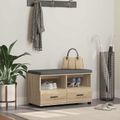 vidaXL Predsieňová lavica Sonoma dub 80 x 38 x 46 cm