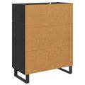 vidaXL Servírovacia skriňa Čierny dub 69,5 x 34 x 90 cm