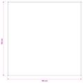 vidaXL Uterák na stôl Štvorcový Krémovo biela 110 x 110 cm Polyester
