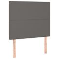 vidaXL Boxspring posteľ s matracom sivá 90x190 cm umelá koža