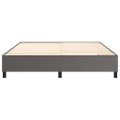 vidaXL Posteľný rám s boxspringom sivý 160x200 cm umelá koža