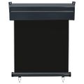 vidaXL Bočná markíza na balkón 65x250 cm, čierna