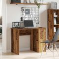 vidaXL Stôl Old Wood 100x55x75 cm Engineered Wood
