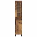 vidaXL Highboard Staré drevo 34,5 x 34 x 180 cm Kompozitné drevo