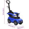 vidaXL Odrážacie auto Volkswagen T-Roc modré