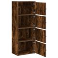 vidaXL Knižnica dymový dub 40x24x102 cm kompozitné drevo