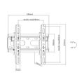 SBOX Wall mount with tilt PLB-2522T-2