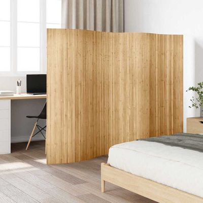 vidaXL Paraván z bambusu šírka 250 cm, výška 165 cm, prírodný