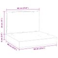 vidaXL Podložky na paletový nábytok 2 ks, vínové, oxfordská látka