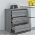 vidaXL Komoda sivá sonoma 70x41x75 cm spracované drevo
