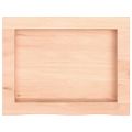vidaXL Kúpeľňová doska 40x30x(2-6) cm neošetrený masív