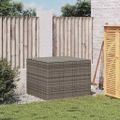 vidaXL Záhradný úložný box sivý 291 l polyratan