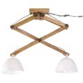 vidaXL Závesná lampa 25 W biela 29x18x85 cm E27