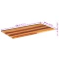 vidaXL Stolová doska 120x60x(2,5-2,7) cm, akáciový masív