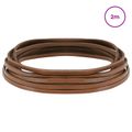vidaXL Kožený remienok 1 Hnedá 200 x 0,3 cm Koža