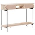 vidaXL Ručne robený konferenčný stolík Biela 100 x 30 x 76 cm