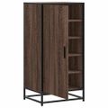 vidaXL Regál na topánky hnedý dub 48x38x97,5 cm spracované drevo
