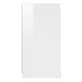 vidaXL Komoda lesklá biela 70x35,5x67,5 cm spracované drevo