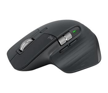 Logitech bezdrôtová myš MX Master 3s - USB-C/ 8000dpi/ Logitech Flow/Bolt/7 tlačidiel/tichá - Graphite
