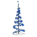 vidaXL LED vianočný stromček s ozdobami 80 LED teplá biela 120 cm