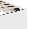 vidaXL Otomanový posteľný rám s úložiskom Biely 203 x 180 x 25 cm