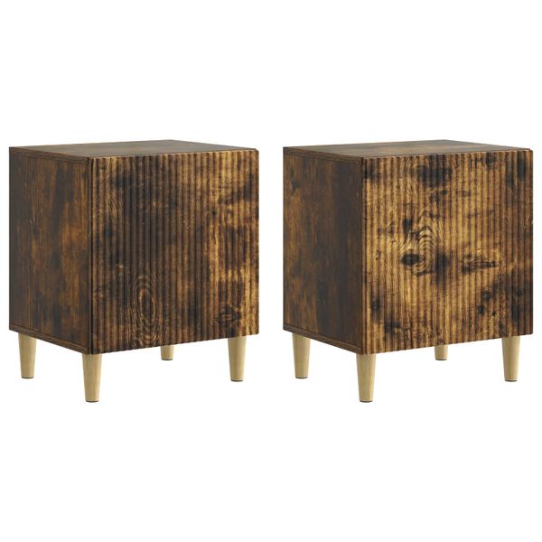vidaXL Nočný stolík 2 pcs Dymový dub 43 x 34,5 x 50 cm