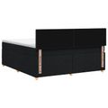 vidaXL Posteľ boxspring s matracom Čierna 160 x 200 cm Látka
