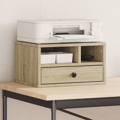 vidaXL Stojan na tlačiareň dub sonoma 40x32x22,5 cm kompozitné drevo