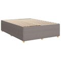 vidaXL Posteľ boxspring s matracom Sivohnedá 180 x 200 cm Látka