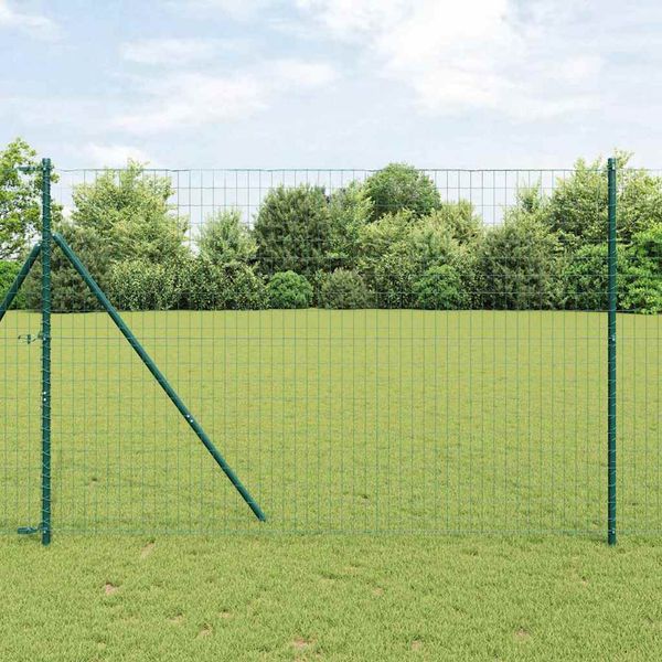 vidaXL Euro plot Zelená 1,6 x 10 m Železo potiahnuté PVC