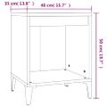 vidaXL Nočné stolíky 2 ks čierne 40x35x50 cm