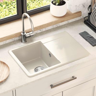 vidaXL Drez Béžová 670 x 460 mm 80% Kvárc a 20% Živica